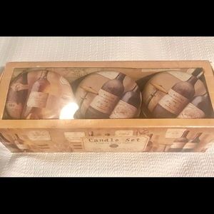 NWOT - 3 Vanilla Scented Candles by Tri-Coastal